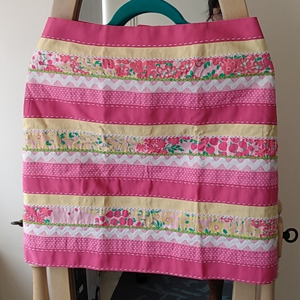 🌻 Lilly Pulitzer "Ribbon" skirt Sz 4 EUC